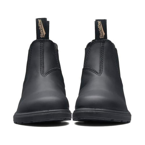WORKWEAR, SAFETY & CORPORATE CLOTHING SPECIALISTS Child's black premium leather elastic side boot