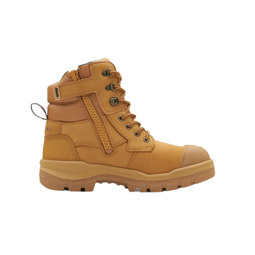 WORKWEAR, SAFETY & CORPORATE CLOTHING SPECIALISTS - RotoFlex Wheat water-resistant nubuck 150mm zip sided safety boot