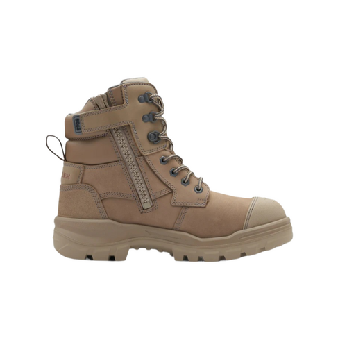 WORKWEAR, SAFETY & CORPORATE CLOTHING SPECIALISTS - RotoFlex Stone water-resistant nubuck 150mm zip sided safety boot