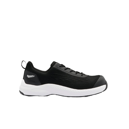 WORKWEAR, SAFETY & CORPORATE CLOTHING SPECIALISTS - Black & White Anti-Static Unisex Safety Jogger, Composite Toe Cap