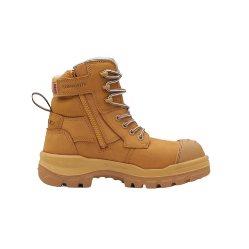 WORKWEAR, SAFETY & CORPORATE CLOTHING SPECIALISTS RotoFlex Wheat water-resistant nubuck 150mm zip side women's safety boot