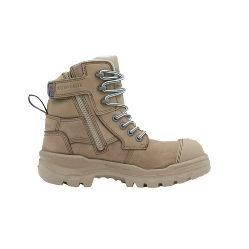 WORKWEAR, SAFETY & CORPORATE CLOTHING SPECIALISTS RotoFlex Stone water-resistant nubuck 150mm zip side women's safety boot
