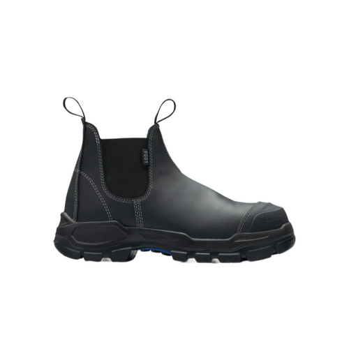WORKWEAR, SAFETY & CORPORATE CLOTHING SPECIALISTS - RotoFlex Black water-resistant Platinum leather elastic side safety boot