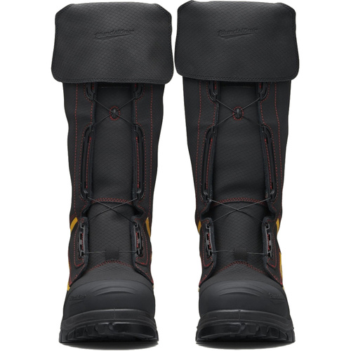 WORKWEAR, SAFETY & CORPORATE CLOTHING SPECIALISTS Black WATERPROOF safety mining boot, 350mm height.