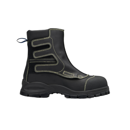 WORKWEAR, SAFETY & CORPORATE CLOTHING SPECIALISTS - Black flame retardant leather smelter boot