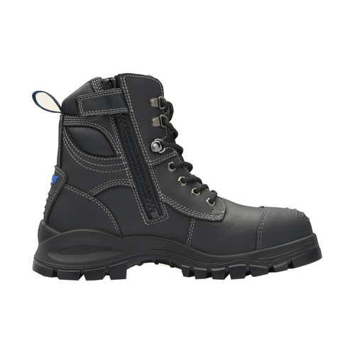 WORKWEAR, SAFETY & CORPORATE CLOTHING SPECIALISTS - 997 - Xfoot Rubber - Black Water Resistant Zip Side 150Mm Ankle Boot