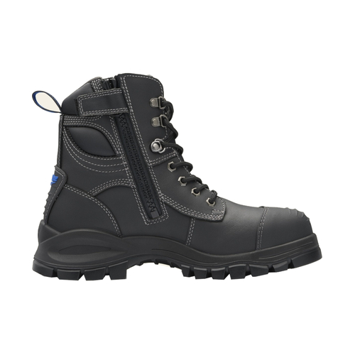 WORKWEAR, SAFETY & CORPORATE CLOTHING SPECIALISTS 997 - Xfoot Rubber - Black Water Resistant Zip Side 150Mm Ankle Boot