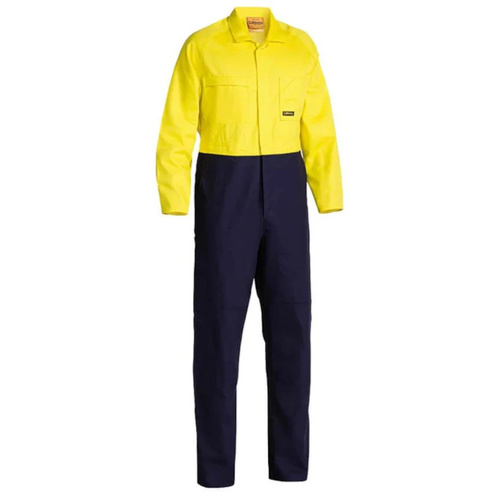 WORKWEAR, SAFETY & CORPORATE CLOTHING SPECIALISTS - 2 TONE HI VIS COVERALLS REGULAR WEIGHT