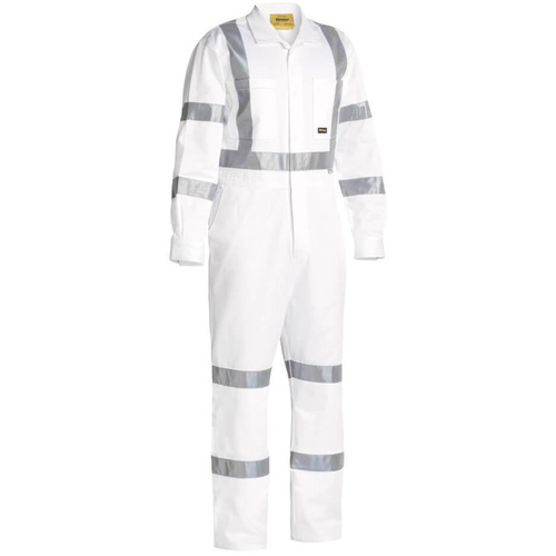 WORKWEAR, SAFETY & CORPORATE CLOTHING SPECIALISTS TAPED NIGHT COTTON DRILL COVERALL