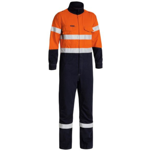 WORKWEAR, SAFETY & CORPORATE CLOTHING SPECIALISTS TENCATE TECASAFE  PLUS TAPED TWO TONE HI VIS ENGINEERED FR VENTED COVERALL