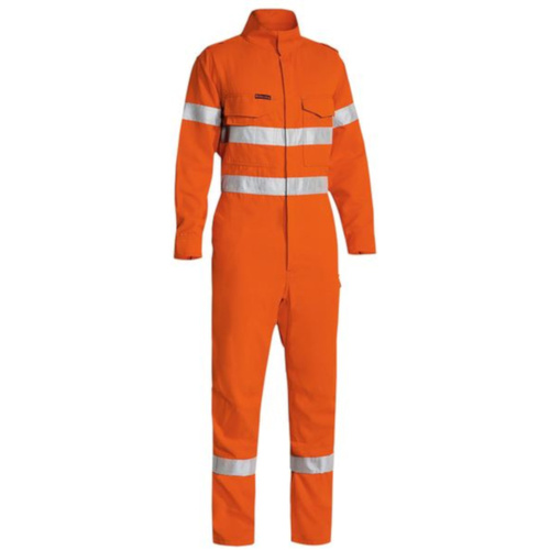 WORKWEAR, SAFETY & CORPORATE CLOTHING SPECIALISTS - DISCONTINUED - TENCATE TECASAFE  PLUS 580 TAPED HI VIS LIGHTWEIGHT FR NON VENTED ENGINEERED COVERALL