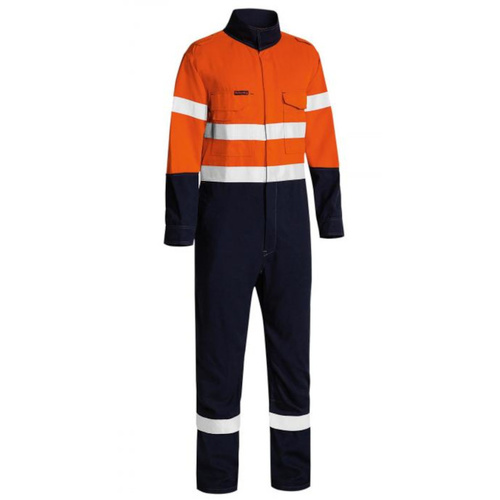 WORKWEAR, SAFETY & CORPORATE CLOTHING SPECIALISTS DISCONTINUED - TENCATE TECASAFE  PLUS 580 TAPED HI VIS LIGHTWEIGHT FR NON VENTED ENGINEERED COVERALL