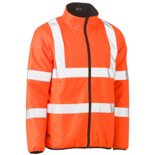 WORKWEAR, SAFETY & CORPORATE CLOTHING SPECIALISTS - TAPED HI VIS REVERSIBLE PUFFER JACKET