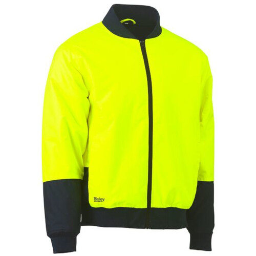 WORKWEAR, SAFETY & CORPORATE CLOTHING SPECIALISTS - TWO TONE HI VIS BOMBER JACKET