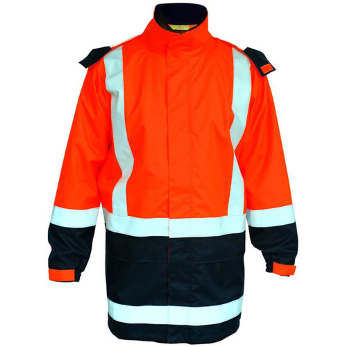 WORKWEAR, SAFETY & CORPORATE CLOTHING SPECIALISTS - TAPED HI VIS RAIN SHELL JACKET