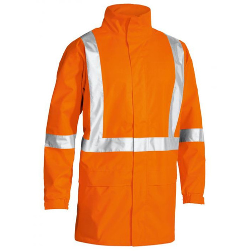 WORKWEAR, SAFETY & CORPORATE CLOTHING SPECIALISTS DISCONTINUED - X TAPED HI VIS RAIN SHELL JACKET