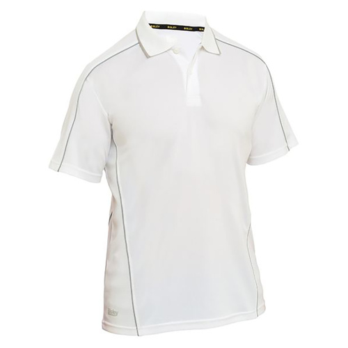 WORKWEAR, SAFETY & CORPORATE CLOTHING SPECIALISTS - COOL MESH POLO WITH REFLECTIVE PIPING