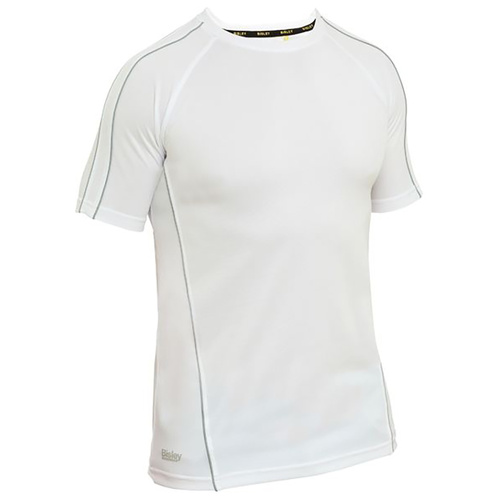 WORKWEAR, SAFETY & CORPORATE CLOTHING SPECIALISTS - DISCONTINUED - COOL MESH TEE WITH REFLECTIVE PIPING