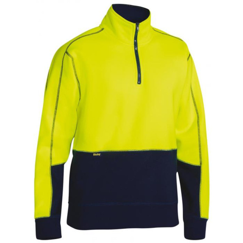 WORKWEAR, SAFETY & CORPORATE CLOTHING SPECIALISTS HI VIS FLEECE ZIP PULLOVER