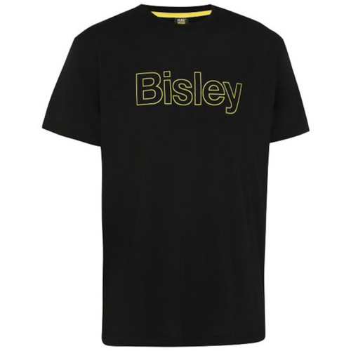 WORKWEAR, SAFETY & CORPORATE CLOTHING SPECIALISTS - DISCONTINUED - BISLEY COTTON OUTLINE LOGO TEE