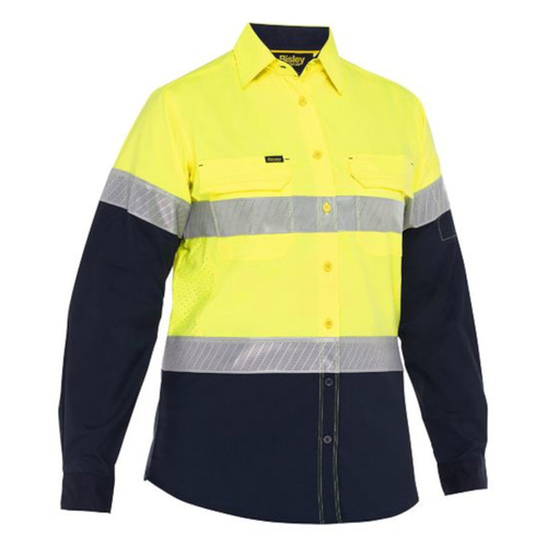 WORKWEAR, SAFETY & CORPORATE CLOTHING SPECIALISTS Women s X Airflow  Hi Vis Taped Laser Long Sleeve Shirt