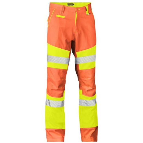 WORKWEAR, SAFETY & CORPORATE CLOTHING SPECIALISTS DISCONTINUED - TAPED BIOMOTION DOUBLE HI VIS PANTS
