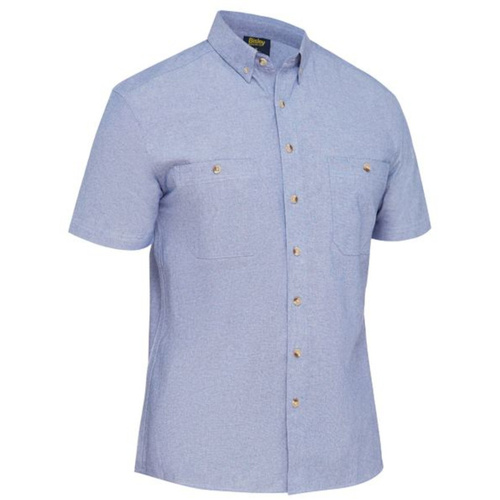 WORKWEAR, SAFETY & CORPORATE CLOTHING SPECIALISTS DISCONTINUED - MENS SHORT SLEEVE CHAMBRAY SHIRT