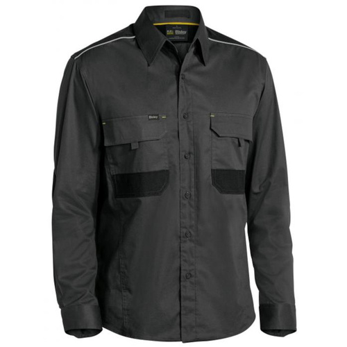 WORKWEAR, SAFETY & CORPORATE CLOTHING SPECIALISTS DISCONTINUED - FLEX & MOVE  MECHANICAL STRETCH SHIRT - LONG SLEEVE