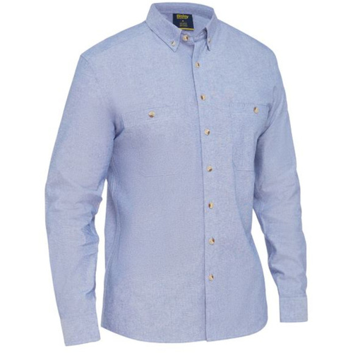 WORKWEAR, SAFETY & CORPORATE CLOTHING SPECIALISTS DISCONTINUED - MENS LONG SLEEVE CHAMBRAY SHIRT
