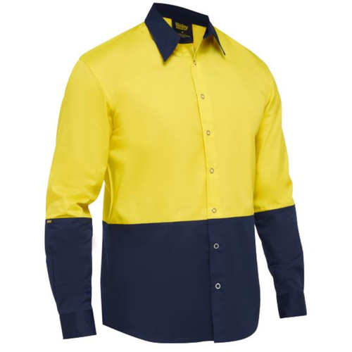 WORKWEAR, SAFETY & CORPORATE CLOTHING SPECIALISTS - DISCONTINUED - TWO TONE HI VIS LONG SLEEVE SHIRT