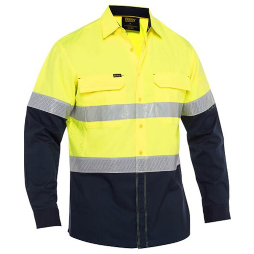 WORKWEAR, SAFETY & CORPORATE CLOTHING SPECIALISTS - Men s X Airflow  Hi Vis Taped Laser Long Sleeve Shirt
