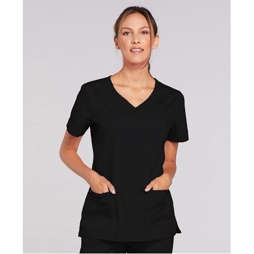 WORKWEAR, SAFETY & CORPORATE CLOTHING SPECIALISTS - Poly Cotton Stretch V Neck Top