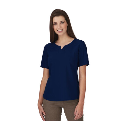 WORKWEAR, SAFETY & CORPORATE CLOTHING SPECIALISTS - The Knit Woven Short Sleeve Shirt - Ladies