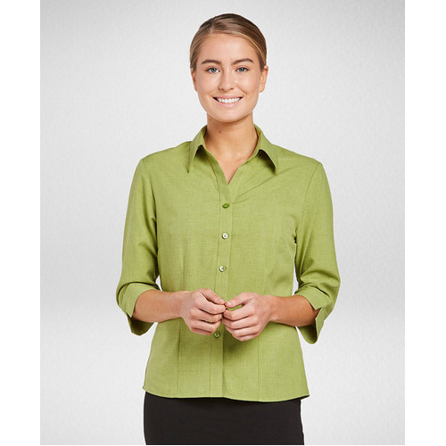 WORKWEAR, SAFETY & CORPORATE CLOTHING SPECIALISTS - Climate Smart Semi Fit 3/4 Sleeve Ladies Shirt