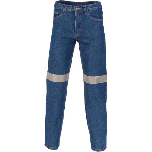 WORKWEAR, SAFETY & CORPORATE CLOTHING SPECIALISTS Denim Jeans With CSR R/Tape
