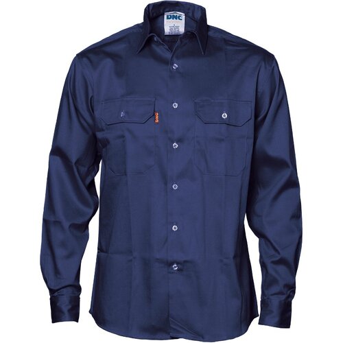 WORKWEAR, SAFETY & CORPORATE CLOTHING SPECIALISTS - Patron Saint -lame Retardant Drill Shirt, Long Sleeve