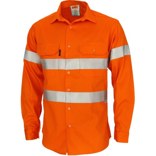 WORKWEAR, SAFETY & CORPORATE CLOTHING SPECIALISTS - Patron Saint Flame Retardant ARC Rated Taped Shirt with 3M F/R Tape - L/S