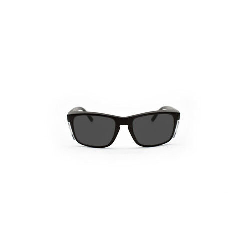 WORKWEAR, SAFETY & CORPORATE CLOTHING SPECIALISTS STEALTH Matt Black Frame-Smoke Grey Lns
