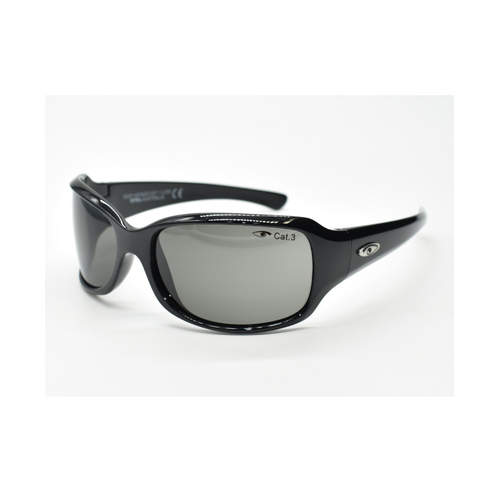 WORKWEAR, SAFETY & CORPORATE CLOTHING SPECIALISTS B HAVE Shiny Black Frame, Grey Lens