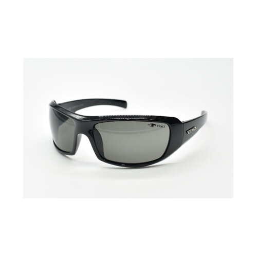 WORKWEAR, SAFETY & CORPORATE CLOTHING SPECIALISTS THUNDER Shiny Black Frame, Grey Lens