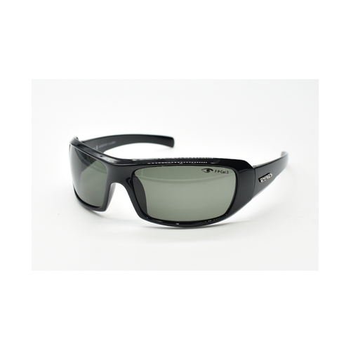 WORKWEAR, SAFETY & CORPORATE CLOTHING SPECIALISTS THUNDER Shiny Black Frame, Polarised Grey Lens