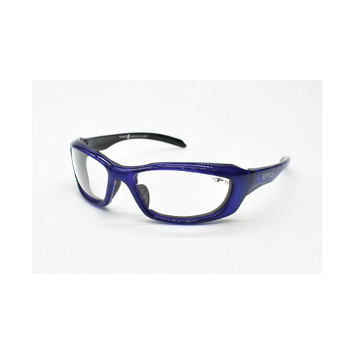 WORKWEAR, SAFETY & CORPORATE CLOTHING SPECIALISTS RAZOR EDGE WF Royal Blue Frame, Clear AF Lens