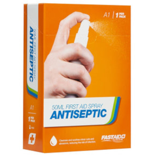 WORKWEAR, SAFETY & CORPORATE CLOTHING SPECIALISTS ANTISEPTIC, 50ML FIRST AID SPRAY, 1PK