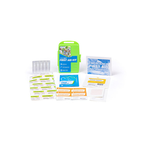 WORKWEAR, SAFETY & CORPORATE CLOTHING SPECIALISTS FIRST AID KIT, POCKIT, PLASTIC CASE - 16 PACK