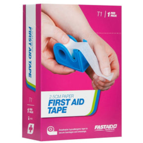 WORKWEAR, SAFETY & CORPORATE CLOTHING SPECIALISTS PAPER TAPE, HYPOALLERGENIC, 2.5CM X 9M, 1PK