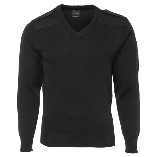 WORKWEAR, SAFETY & CORPORATE CLOTHING SPECIALISTS JB's KNITTED EPAULETTE JUMPER