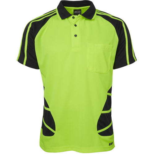 WORKWEAR, SAFETY & CORPORATE CLOTHING SPECIALISTS JB's HI VIS S/S SPIDER POLO