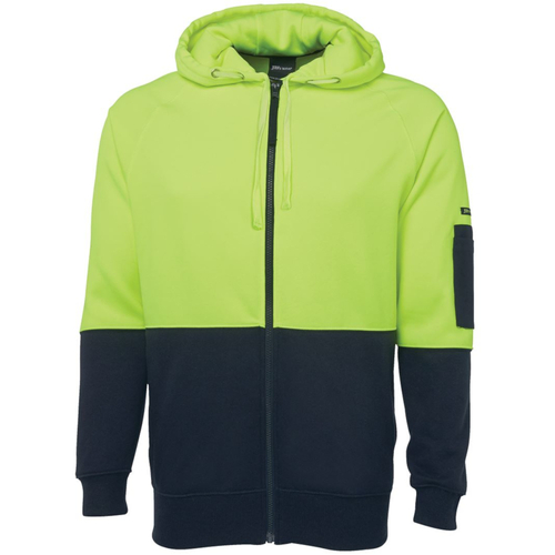 WORKWEAR, SAFETY & CORPORATE CLOTHING SPECIALISTS JB's HI VIS FLEECY HOODIE