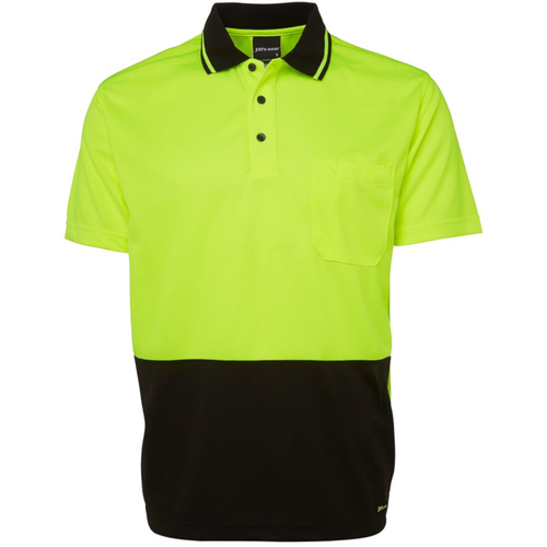 WORKWEAR, SAFETY & CORPORATE CLOTHING SPECIALISTS JB's HI VIS 4602.1 NON CUFF TRAD POLO