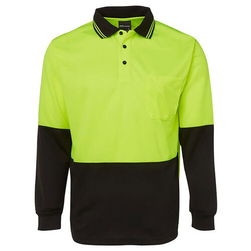 WORKWEAR, SAFETY & CORPORATE CLOTHING SPECIALISTS - JB's HI VIS L/S TRAD POLO